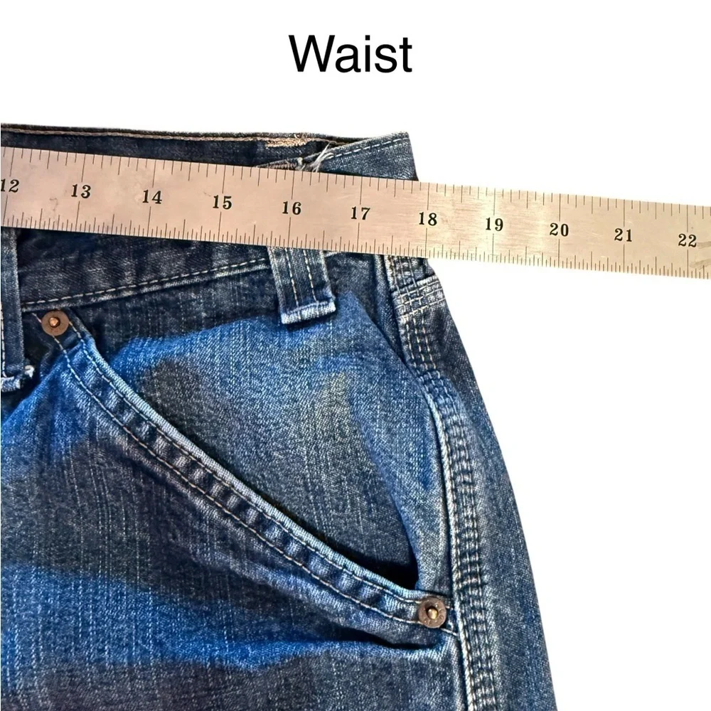 Signature Levi Strauss W36 L30 Carpenter Jeans Relaxed Fit Workwear 100% Cotton